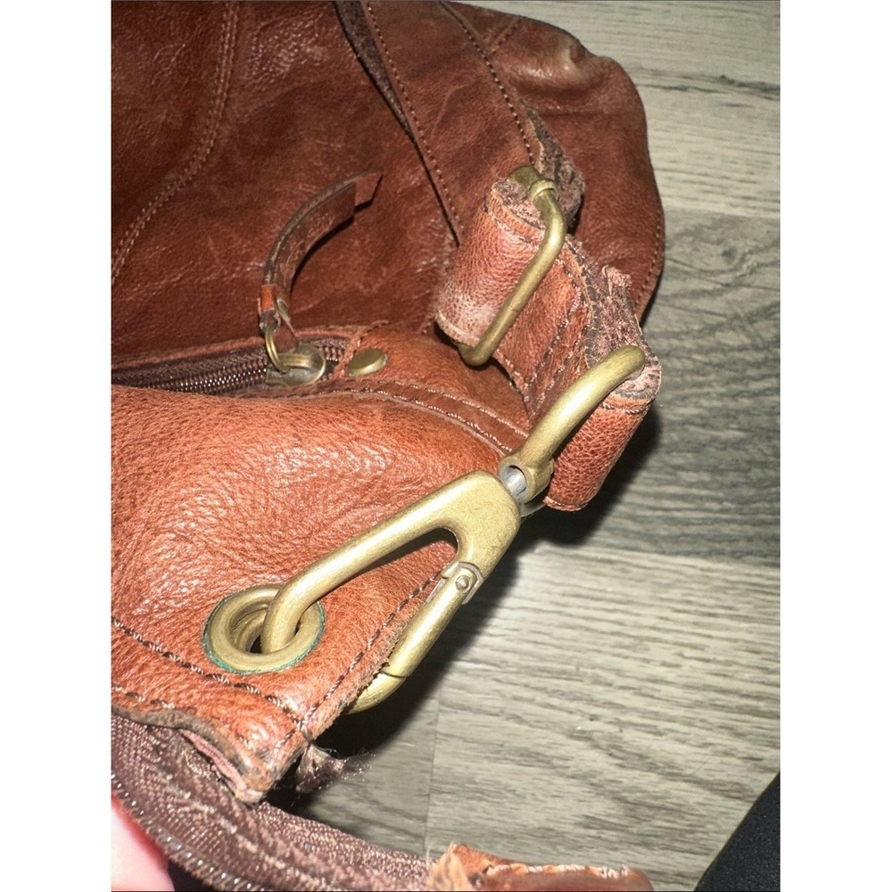 Fossil‎ vintage Leather Shoulder Bag brown with dust bag - Picture 14 of 16